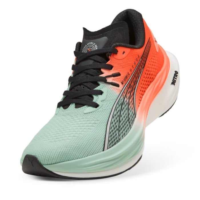 Puma Deviate Nitro 3 Hyrox - Womens Running Shoes - Mint Melt/Glowing Red