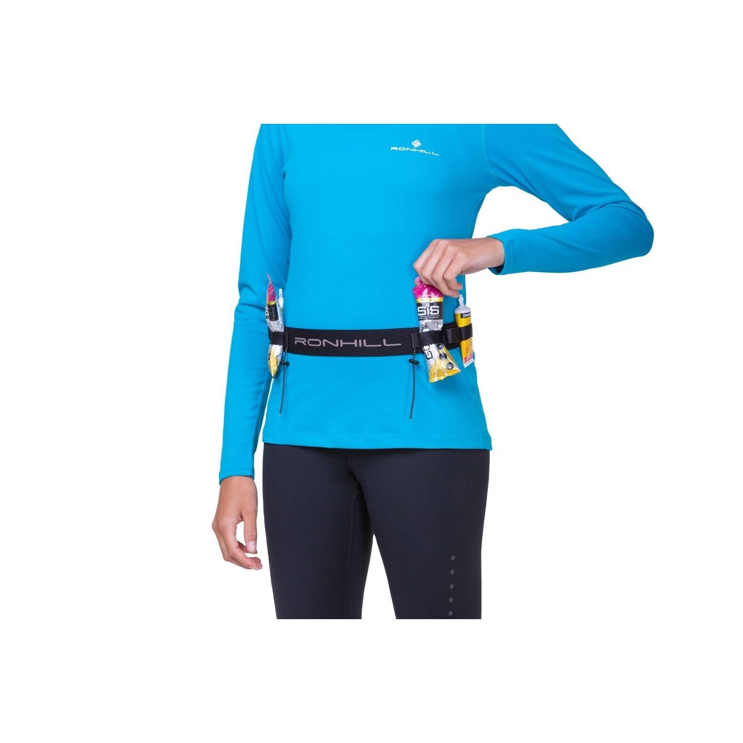 Ronhill Race Number  Belt - Black