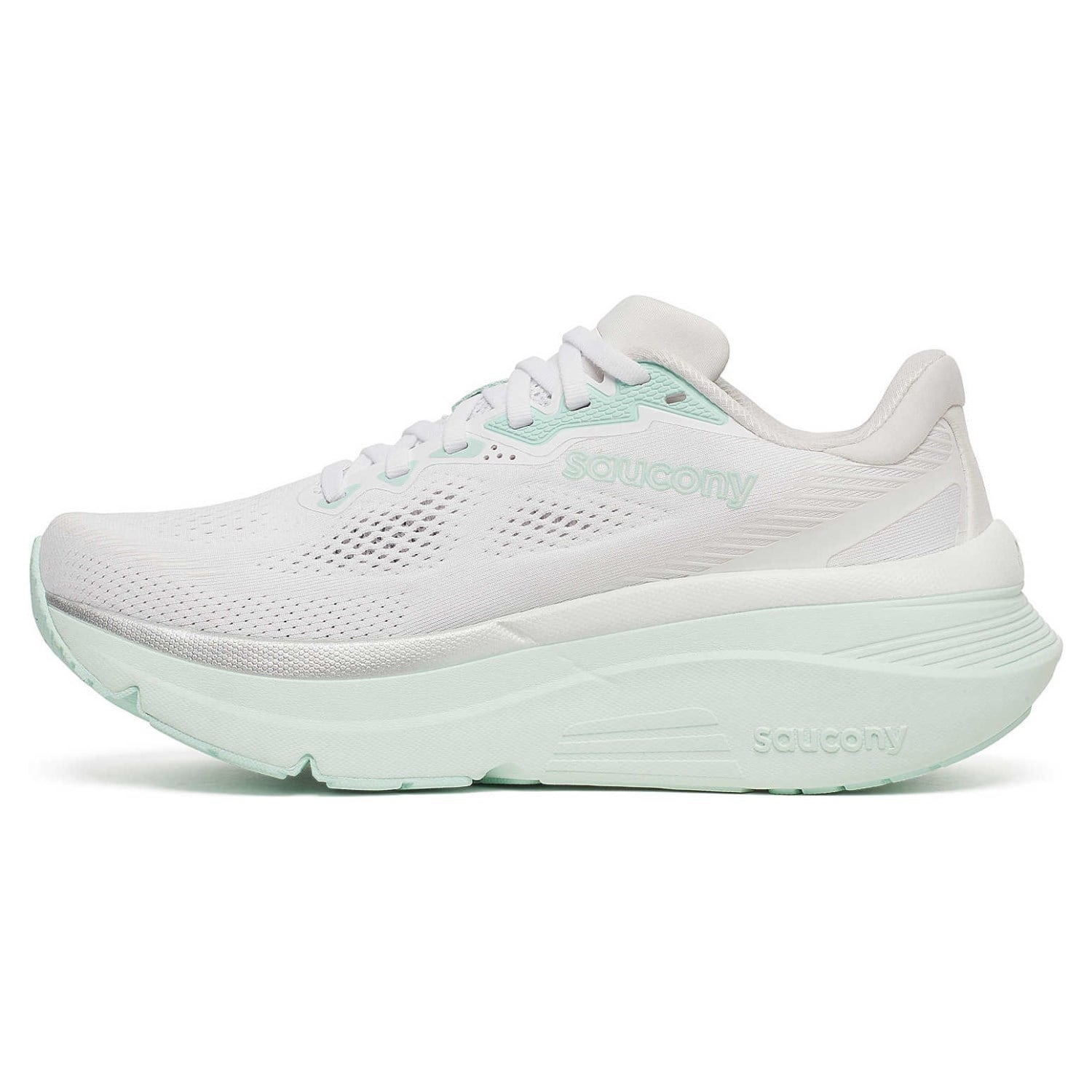 Saucony Guide 19 - Womens Running Shoes - White/Rush