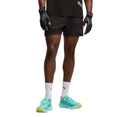 Puma x Hyrox PWRMode Mens 5 Inch Running Shorts - Black