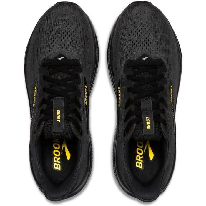 Brooks Ghost 17 - Mens Running Shoes - Ebony/Black/Yellow