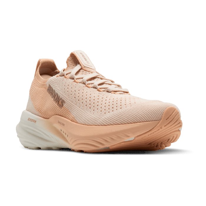 Brooks Glycerin Stealthfit 22 - Womens Running Shoes - Almond/Peach/Almond
