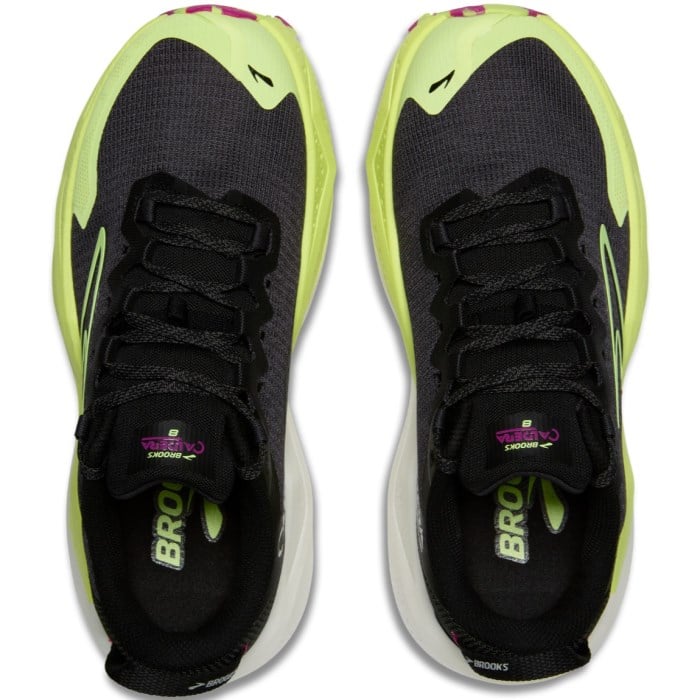 Brooks Caldera 8 - Womens Trail Running Shoes - Grey/Black/Lime