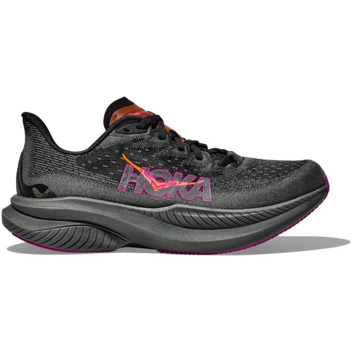 Hoka Mach 6 - Womens Running Shoes - Black/Fuchsia