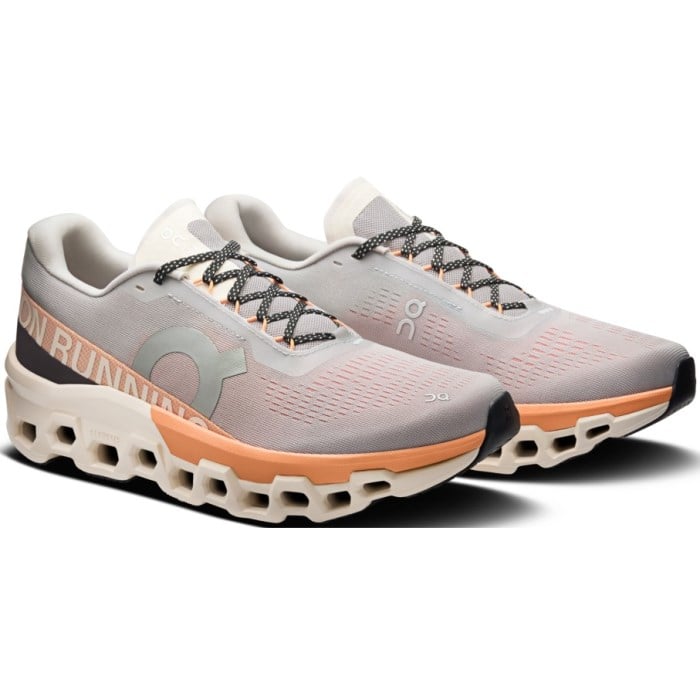 On Cloudmonster 2 - Mens Running Shoes - Glacier/Tangerine
