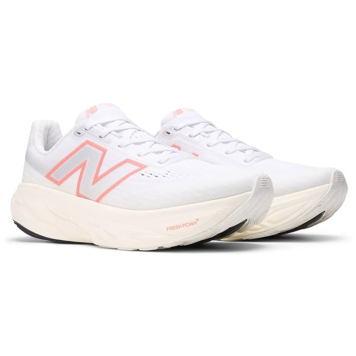 New Balance Fresh Foam X 1080v14 - Womens Running Shoes - White/Angora/Urgent Red
