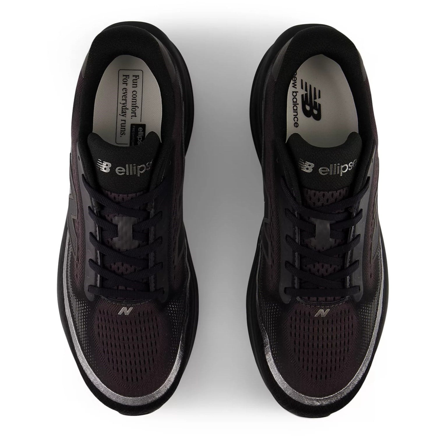 New Balance Ellipse v1 - Mens Running Shoes - Black/Black Metallic/Faded Black