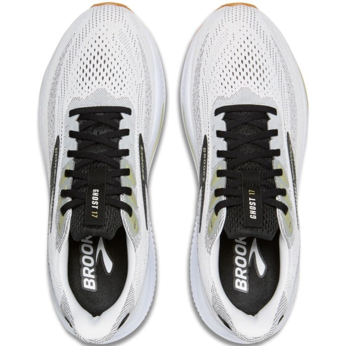 Brooks Ghost 17 - Mens Running Shoes - White/Black/Tea