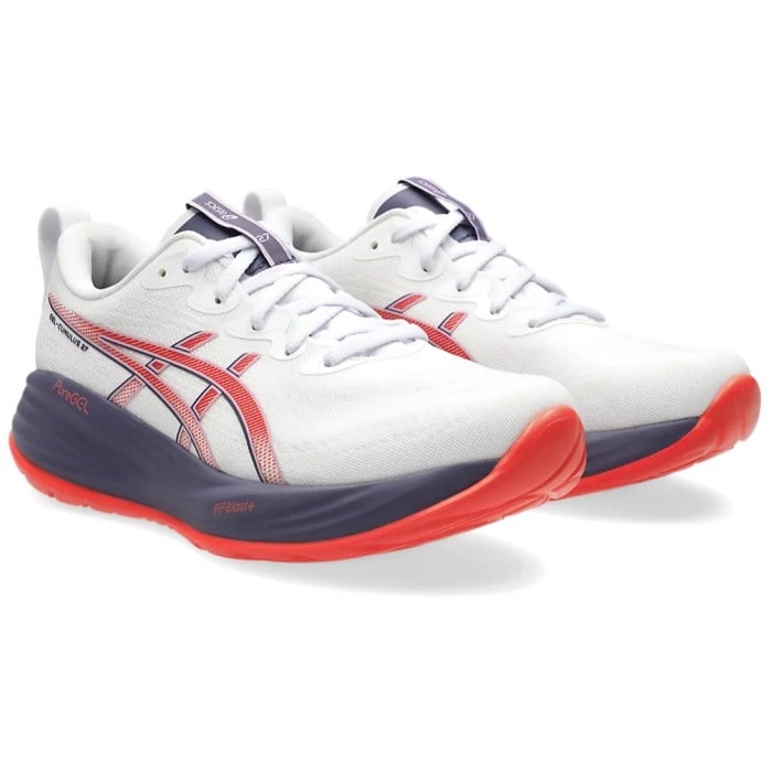Asics Gel Cumulus 27 - Womens Running Shoes - White/Greyish Purple