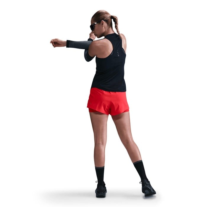Nike Swift Dri-Fit Running Tank - Womens - Black/Reflective Silver - image 4
