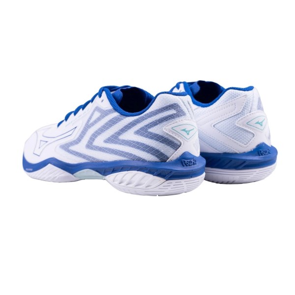 Mizuno Wave Claw EL 2 - Unisex Badminton Shoes - White/Surf the Web