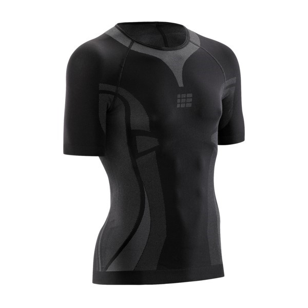 CEP Ultra Light Mens Short Sleeve Running Shirt - Black