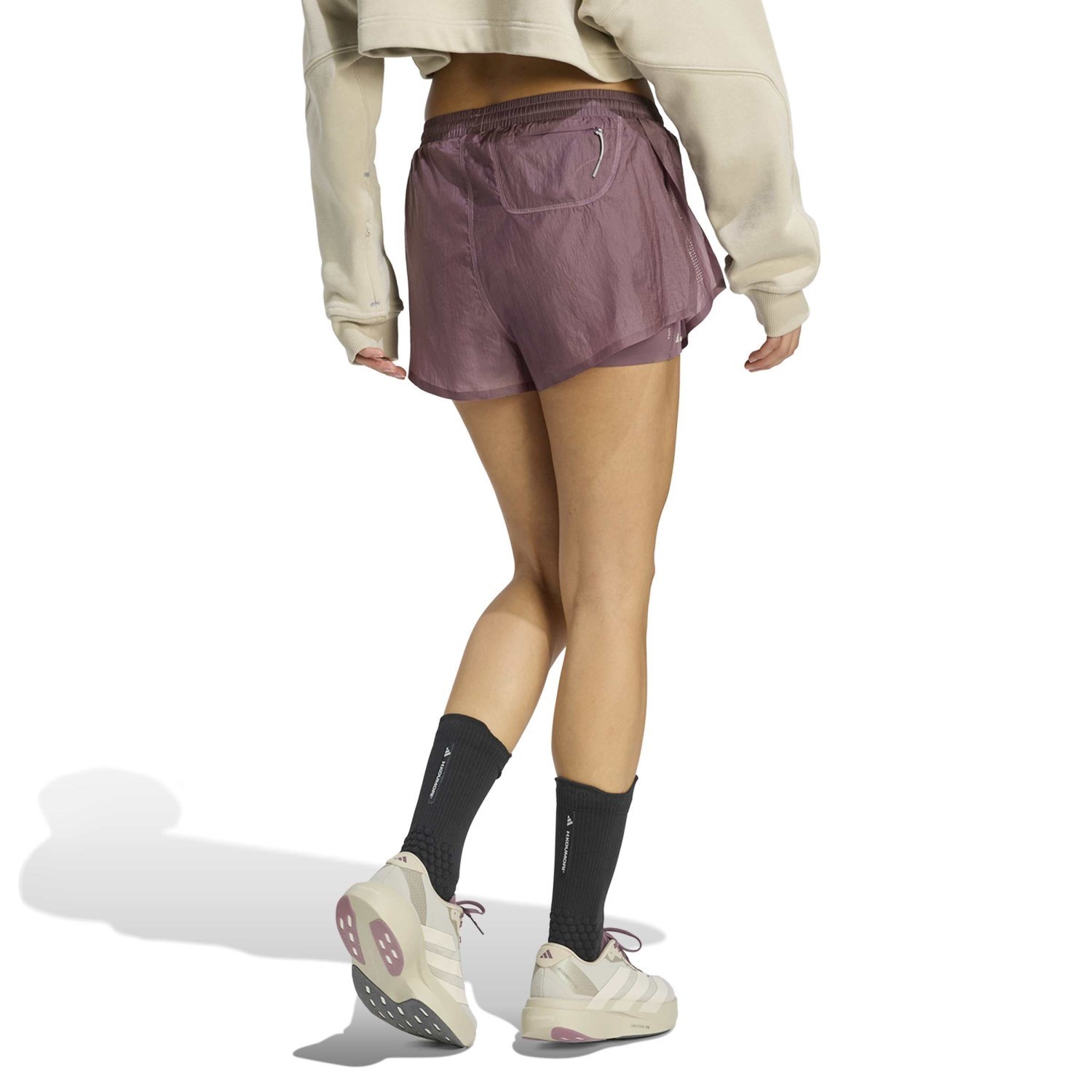 adidas H.Koumori Womens 2 In 1 Running Shorts - Shadow Fig