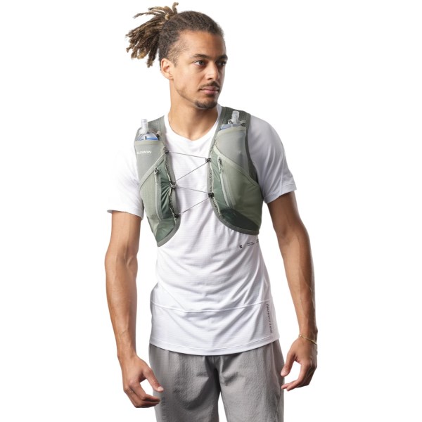 Salomon Active Skin 12 Set Hydration Vest + Flasks - Laurel Wreath/Lily Pad