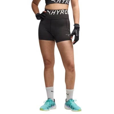 Puma x Hyrox PWRMode Womens 4 Inch Short Tights - Puma Black