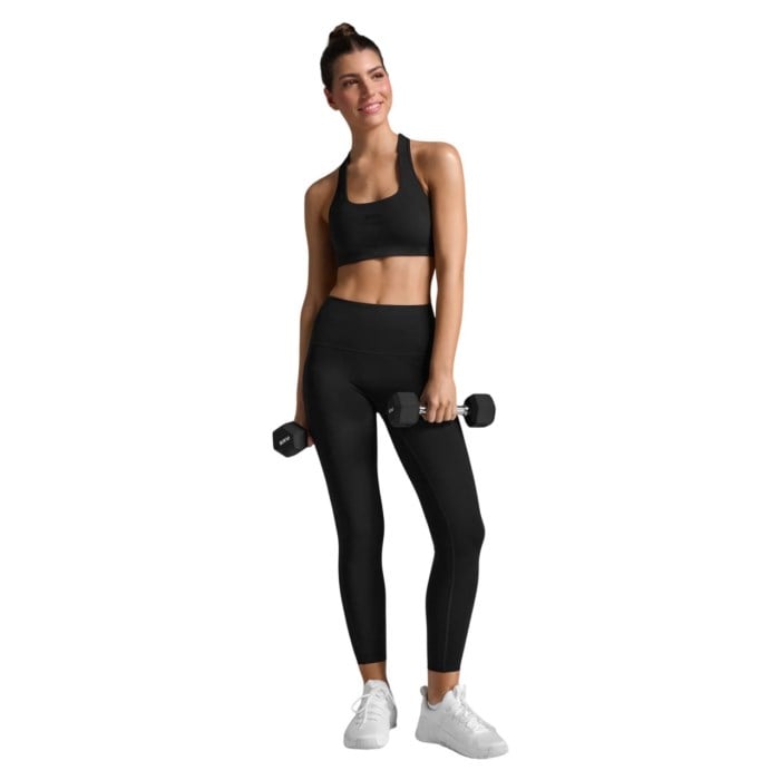 2XU Womens Form Racerback Medium Impact Bra - Black/Black