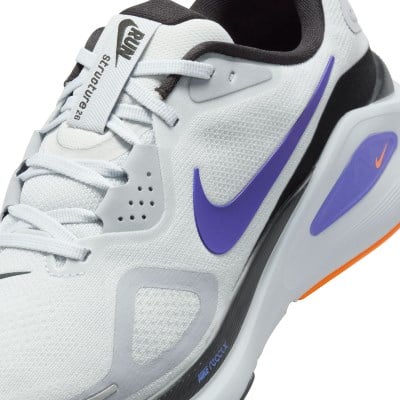 Nike Air Zoom Structure 26 - Mens Running Shoes - Pure Platinum/Persian Violet/Wolf Grey