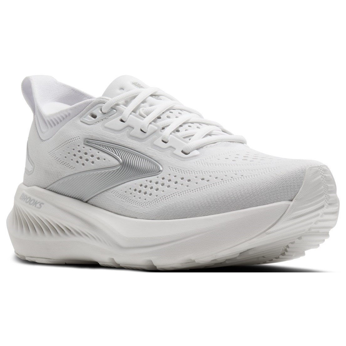 Brooks Glycerin 23 - Womens Running Shoes - White/Oyster/Silver