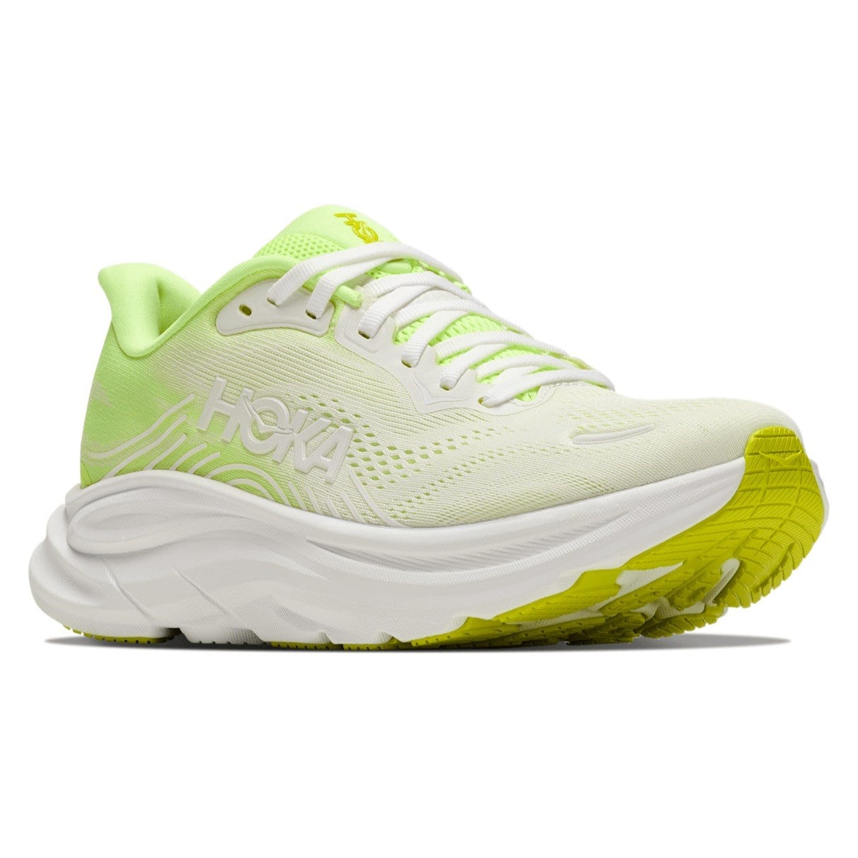 Hoka Clifton 11 - Womens Running Shoes - Neon Yuzu/Frost - image 7