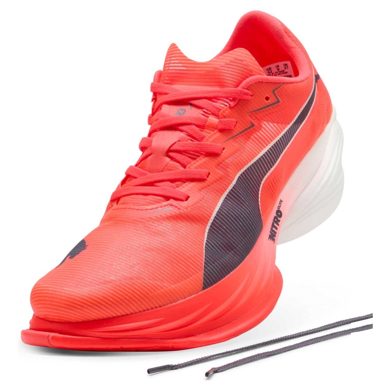 Puma Fast-R 3 Nitro Elite - Mens Racing Shoes - Ultra Red/Inky Depths/White - image 5