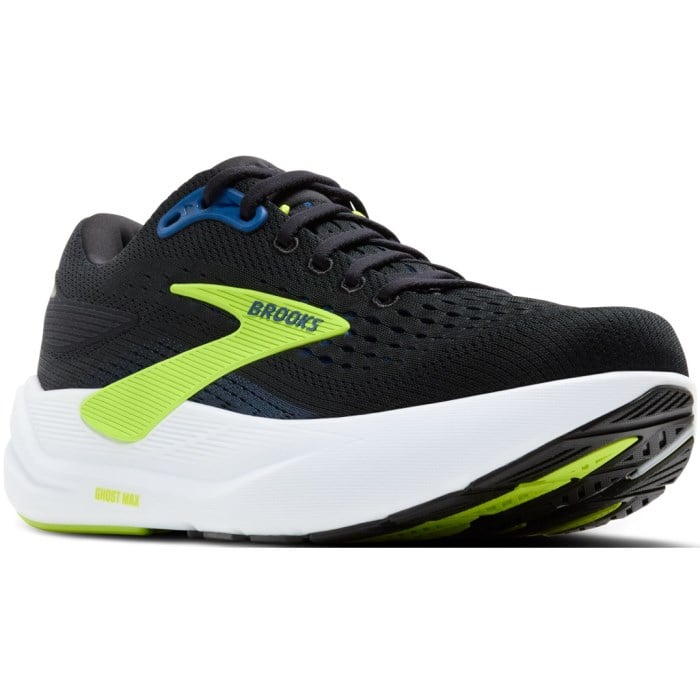 Brooks Ghost Max 3 - Mens Running Shoes - Black/Navy/Acid Lime