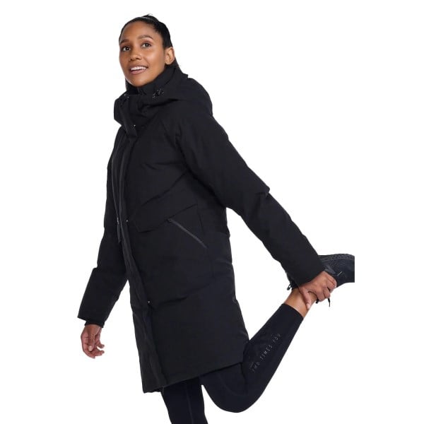 2XU Commute Womens Longline Insulation Jacket - Black/Black