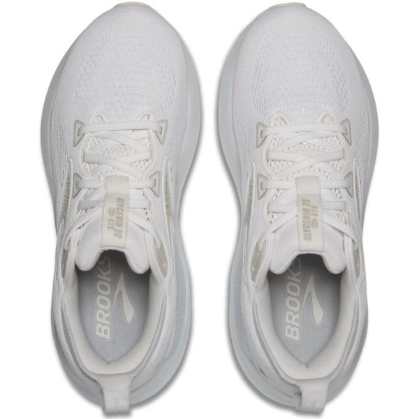 Brooks Glycerin GTS 22 - Womens Running Shoes - White/White/Grey