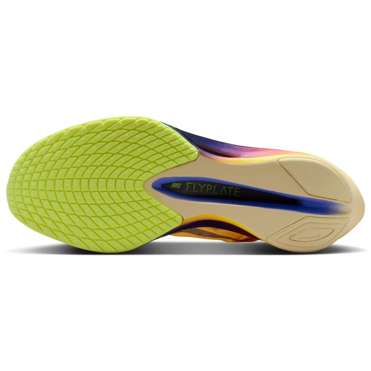 Nike ZoomX Vaporfly 4 - Womens Racing Shoes - Citron Pulse/Indigo Burst/Laser Orange