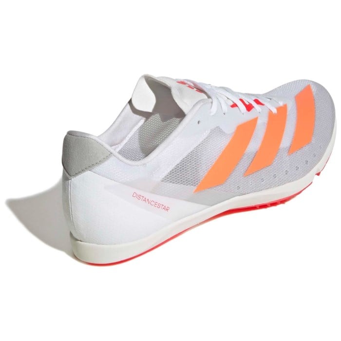 adidas Adizero DistanceStar - Unisex Track and Field Spikes - Cloud White/Lucid Orange/Lucid Red