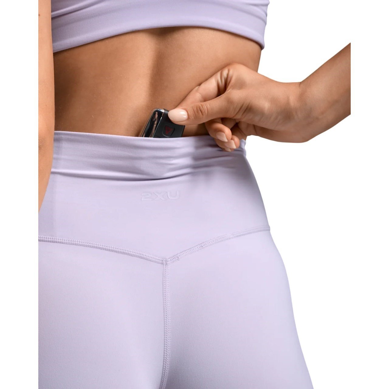 2XU Fluid Hi-Rise 5 Inch Womens Shorts - Virtual Violet/Virtual Violet