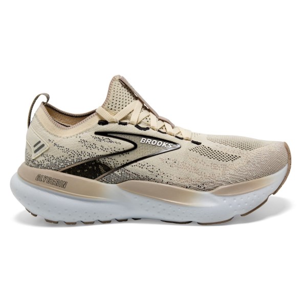 Brooks Glycerin Stealthfit 21 - Womens Running Shoes - Coconut/Chateau Grey/Black