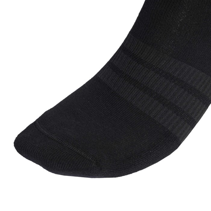 adidas Unisex Cushioned Crew Socks - 6 Pack - Black/Black/White - image 3