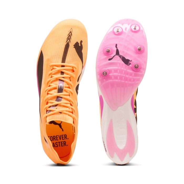 Puma evoSpeed Mid Distance Nitro Elite 3 - Unisex Track Spikes - Sun Stream/Pure Magenta/Puma Black