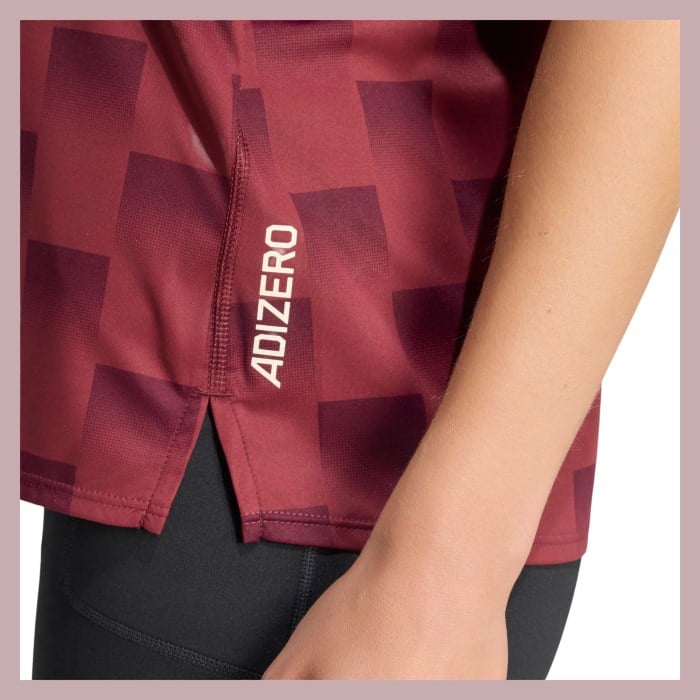 Adidas Adizero New York Womens Running Singlet - Shared/Maroon - image 5