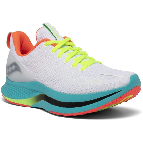 Saucony Endorphin Shift - Womens Running Shoes - White/Mutant