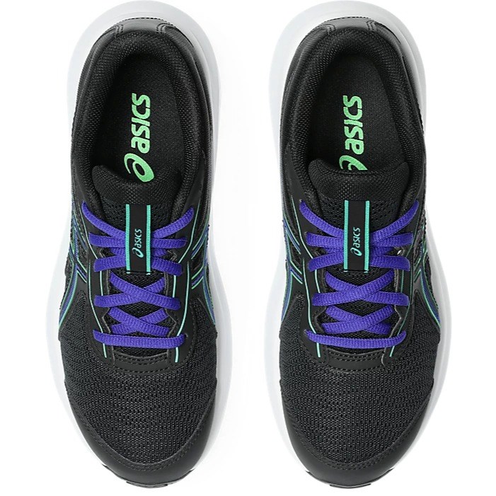 Asics Contend 9 GS - Kids Running Shoes - Black/Vital Green