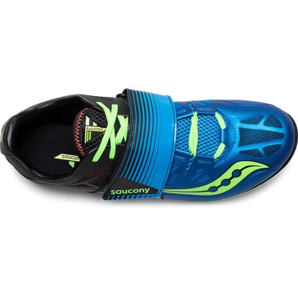 Saucony Soarin Jump 2 - Mens Long Jump Spikes - Blue/Slime