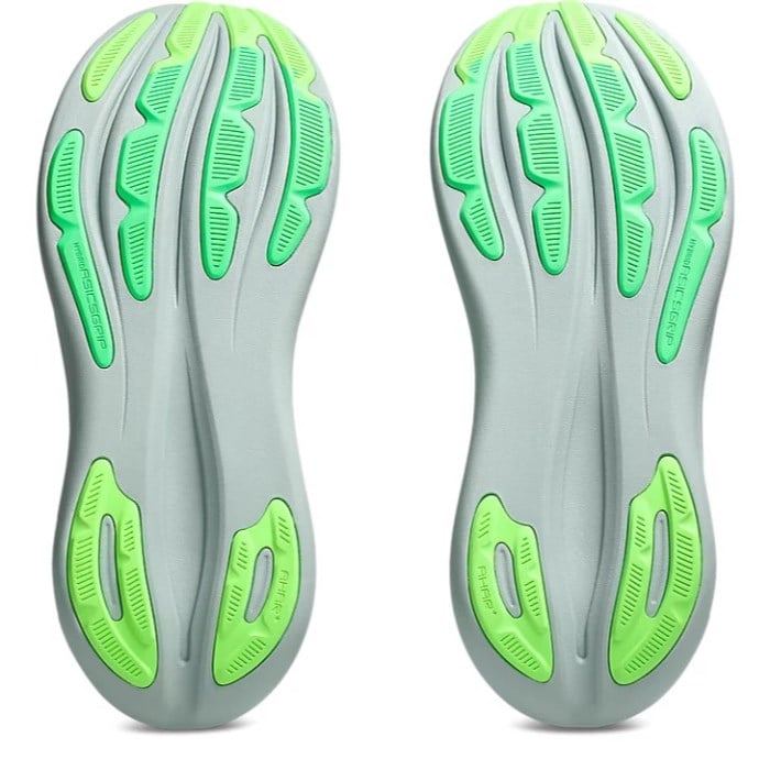 Asics Gel Nimbus 28 - Mens Running Shoes - Cold Moss/Illuminate Green