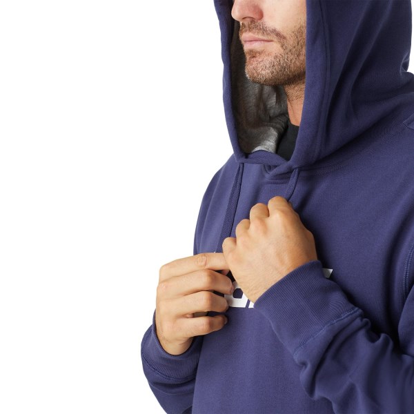Asics Mens Fleece Hoodie - Navy
