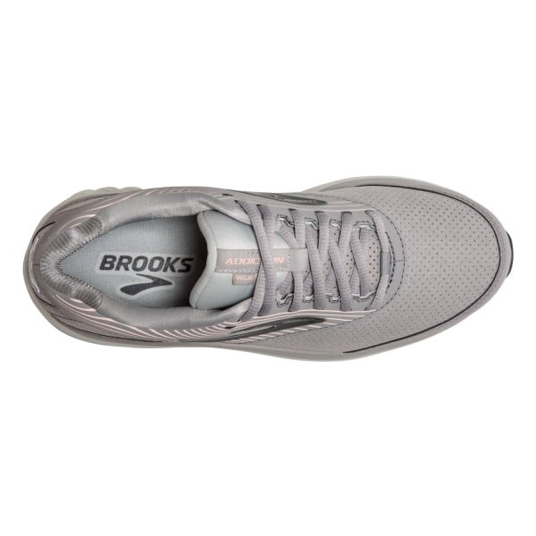 Brooks Addiction Walker 2 Suede - Womens Walking Shoes - Alloy/Oyster/Peach
