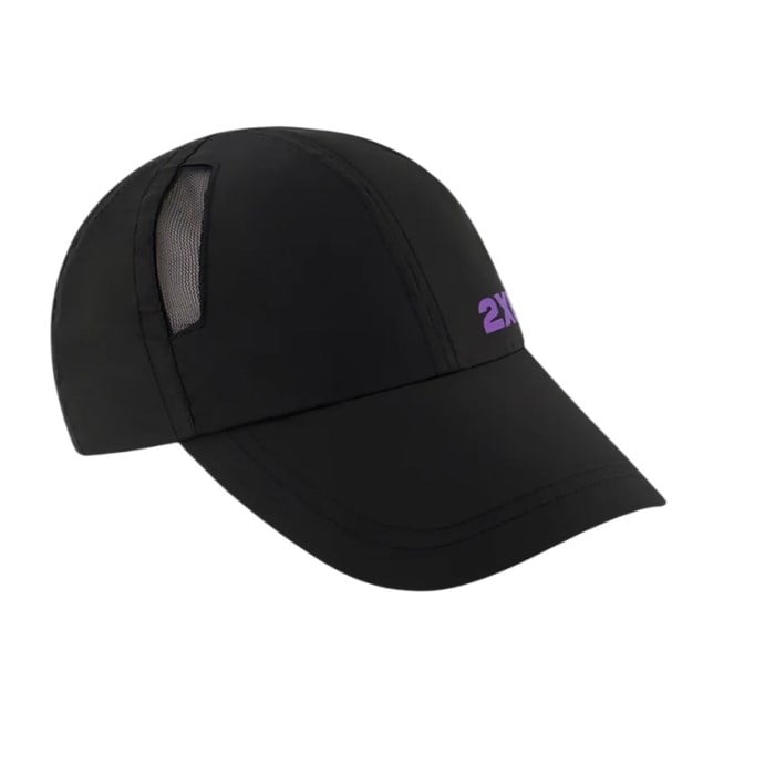 2XU Running Cap - Black/Electric Violet