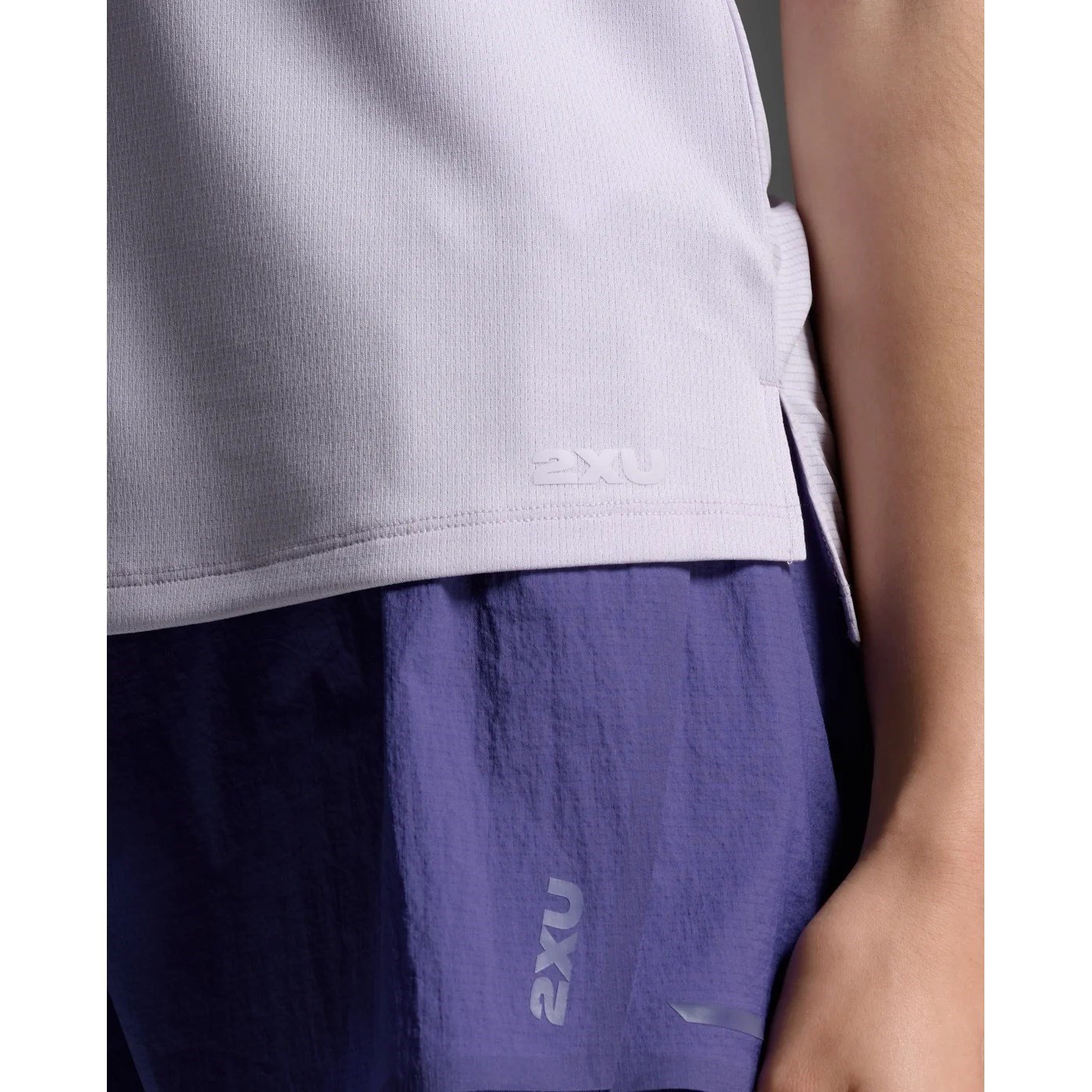 2XU Aero Mesh Womens T-Shirt - Virtual Violet/Violet Reflective