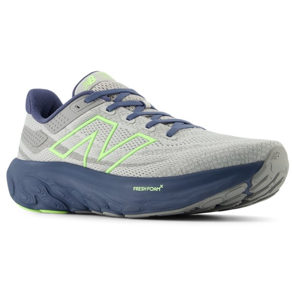 New Balance Fresh Foam X 1080v13 - Mens Running Shoes - Raincloud/Vintage Indigo/Bleached Lime Glo