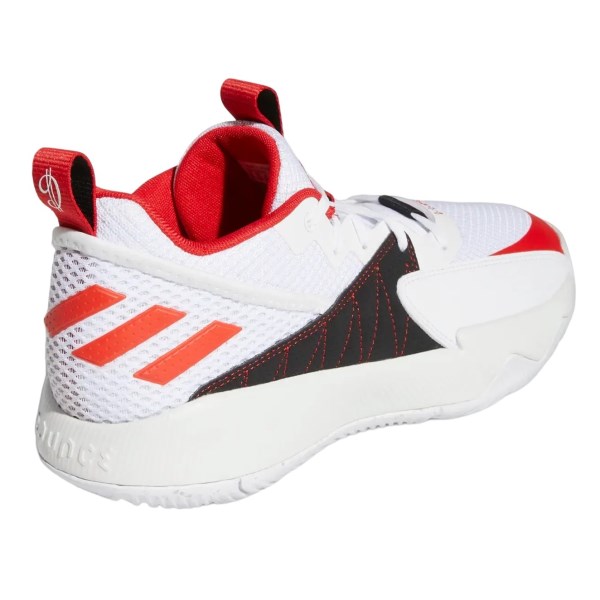 Adidas Dame Certified - Mens Basketball Shoes - Cloud White/Vivid Red/Dash Grey