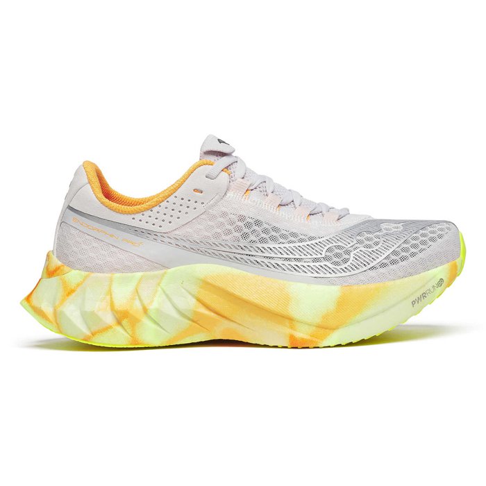 Saucony Endorphin Pro 4 - Womens Road Racing Shoes - Fog/Peel