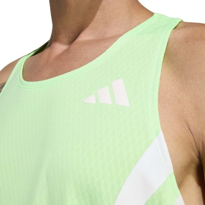 adidas Adizero NYC Running Singlet - AFH4/Green/Lime Burst