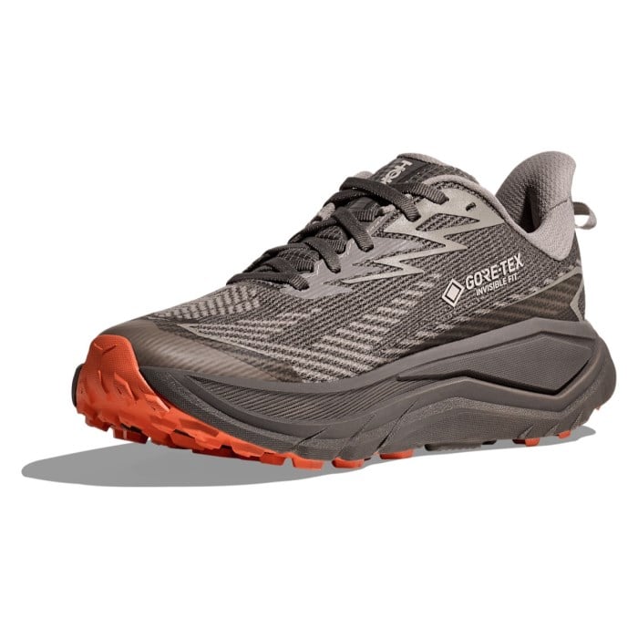 Hoka Challenger 8 GTX - Womens Trail Running Shoes - Cement/Gravel