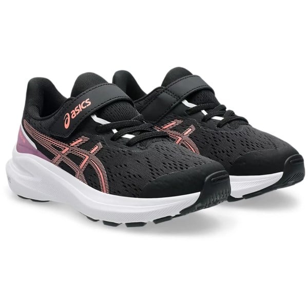 Asics GT-1000 13 PS - Kids Running Shoes - Black/Sun Coral