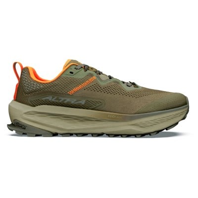 Altra Olympus 7 - Mens Trail Running Shoes - Dark Olive/Black Aloe