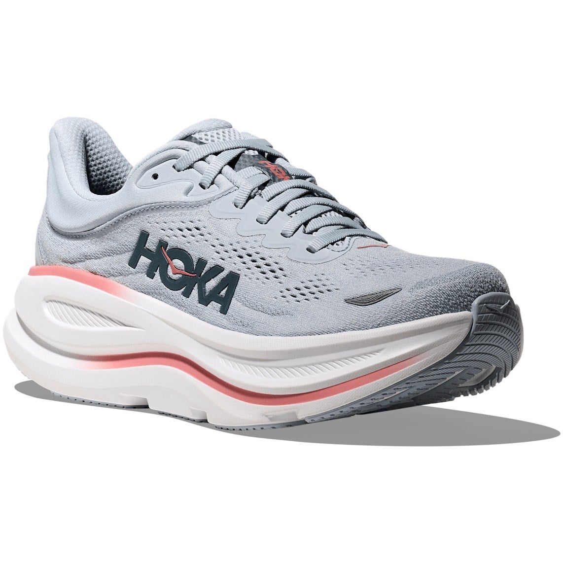 Hoka Bondi 9 - Womens Running Shoes - Mineral Blue/Washed Blue